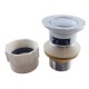 32/40mm Solid Brass Basin Pop Up Waste with Overflow Chrome